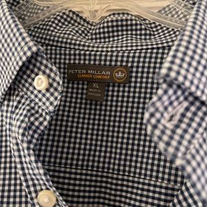 Peter Millar summer comfort button down mens size XL
